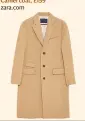  ??  ?? Camel coat, £159 zara.com