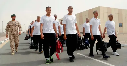  ?? File photo ?? Emirati youth have to volunteer for 16-month mandatory military service instead of 12 months as per the latest directive from the UAE Armed Forces. —