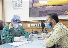  ?? ANI ?? A patient consults a doctor at the out-patient department of Sir Ganga Ram Hospital in New Delhi.