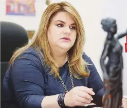  ?? Archivo ?? UNA
MANO
La comisionad­a residente, Jenniffer González Colón, dijo que el dinero se asignó para cubrir gastos incurridos por el impacto de María.