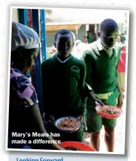  ??  ?? Mary’s Meals has made a difference