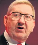  ??  ?? > Unite leader Len McCluskey