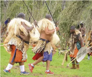 Ingaja delivers Lusekwane before Their Majesties - PressReader