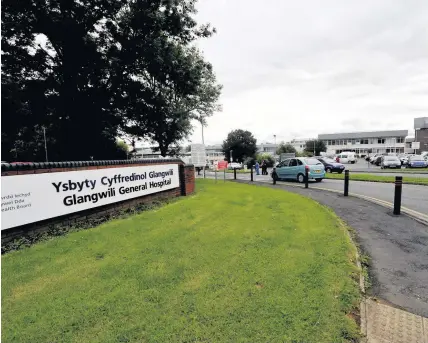  ??  ?? Glangwili Hospital in Carmarthen was one of the last two NHS hospitals in Wales to scrap parking charges