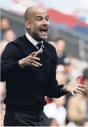  ??  ?? Manchester City manager Pep Guardiola.