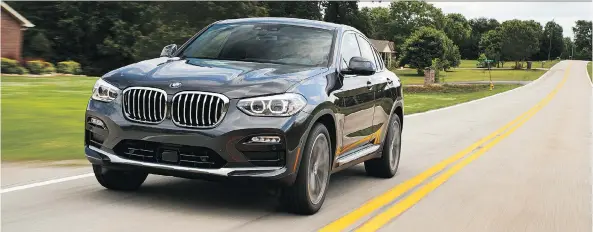  ?? BMW ?? The BMW X4 is now larger in almost every dimension, but is up to 50 kilograms lighter.