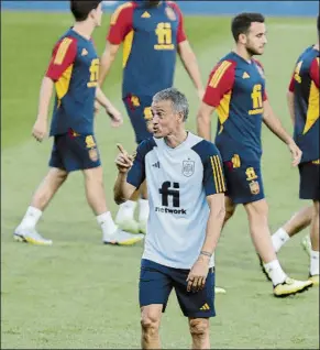  ?? FOTO: EFE ?? Luis Enrique espera que la afición de La Romareda les lleve en volandas