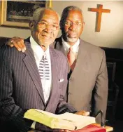  ?? CANDACE BARBOT Herald file ?? Father and son pastors Bishop Walter H. Richardson, left, and Dr. Walter T. Richardson in 2004.