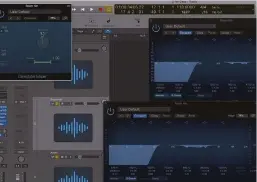  ??  ?? The Griffiths brothers use three EQ plugins to pocket the rimshot into the mix