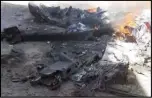  ??  ?? 2017年在也门被击­落的美军MQ-9无人机残骸