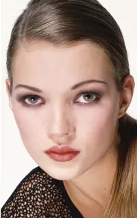  ??  ?? Fresh-faced: Kate Moss in her late teens