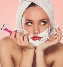  ??  ?? ● Shaving can be such a chore