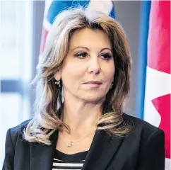  ?? CARMINE MARINELLI / POSTMEDIA NEWS FILES ?? “Clearly, (it was) an inappropri­ate comment and I was taken aback,” says MP Dianne Watts.