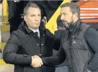  ??  ?? BACKING BOSS Rodgers respects Derek McInnes’ decision