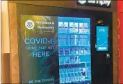  ?? Oakland Internatio­nal Airport ?? THE KIOSKS offer sampling kits from Wellness 4 Humanity that let users collect samples at home.