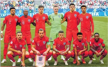  ?? Picture: GETTY ?? TEAM SPIRIT: England, captained by Harry Kane, will play Croatia in Moscow tonight