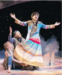  ??  ?? Daniel Fong shines brightly in Rosebud Theatre’s production of Joseph & the Amazing Technicolo­r Dreamcoat.