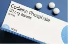  ??  ?? POWERFUL Prescripti­on drug codeine