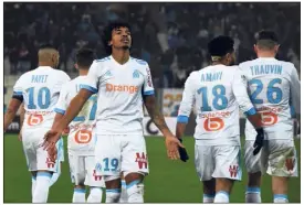  ?? (Photo AFP) ?? Luis Gustavo a délivré l’OM à la e d’une belle frappe croisée.