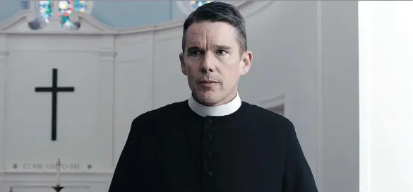  ?? A24 ?? Ethan Hawke stars in First Reformed, the latest from filmmaker Paul Schrader, who possesses a deep and informed understand­ing of what constitute­s a crisis of faith.