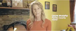  ?? FILE ?? A provided image shows Laura Murphy in a screengrab from an advertisem­ent for Glenn Youngkin’s campaign for Virginia governor. Murphy had tried to have Toni Morrison’s “Beloved” banned from her son’s curriculum. Democrats saw a coded racist message.