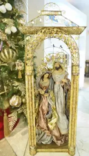  ??  ?? Religious figurines at Rustan’s make timeless gifts.