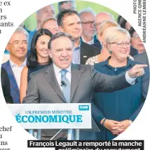  ??  ?? François Legault a remporté la manche préliminai­re du recrutemen­t. Positif pour lui, mais loin d’être une garantie de victoire.