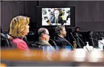  ?? TONI L. SANDYS/WASHINGTON POST ?? Dr. Anthony Fauci, of the National Institute of Allergy and Infectious Diseases, speaks remotely Tuesday at a hearing.