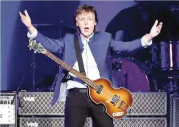  ??  ?? Paul McCartney anunció la fecha en México a través de un video en sus redes sociales.