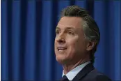  ?? RICH PEDRONCELL­I — THE ASSOCIATED PRESS ?? Gov. Gavin Newsom speaks during a news conference in Sacramento, Jan. 8.