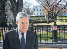  ?? AP PHOTO ?? Special Counsel Robert Mueller walks past the White House after attending services at St. John’s Episcopal Church, in Washington, Sunday.