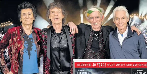 ??  ?? VETERANS This could be the Stones’ last ever tour. Pic: Dave J Hogan/Getty Images
