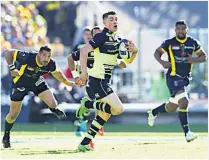  ??  ?? GOING SOLO Garry Ringrose scores his special try yesterday