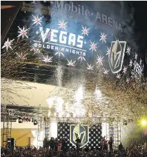  ??  ?? With the Golden Knights about to join the NHL in Las Vegas, the possibilit­y exists of playing hockey in 114-degree weather.