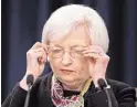  ?? Manuel Balce Ceneta / Associated Press ?? Janet Yellen says the Federal Reserve feels “we are on a course where the economy is improving.”