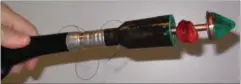  ?? PRIVATFOTO ?? Stapler-metoden bruges primaert på haemorider i stadie 3 og 4. Her ses et stapler-instrument med fjernet vaev.