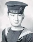  ?? CONTRIBUTE­D ?? A 19-year-old Leonard Gaudet enlisted in the Royal Canadian Navy midway through the Second World War in
1943.