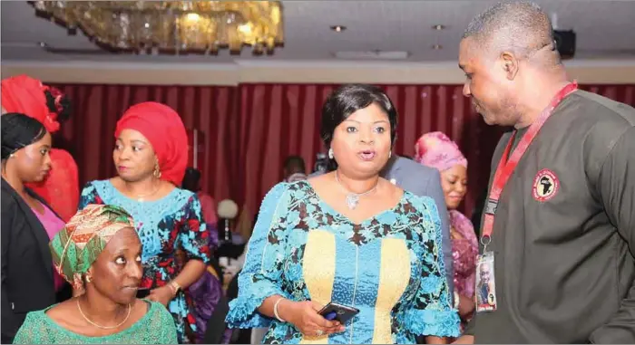  ??  ?? L-R: Mrs. Dolapo Osinbajo, Deputy Governor, Lagos State, Mrs. Adejoke Orelope-Adefulire and Elisha Attai