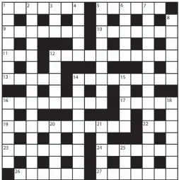  ??  ?? PRIZES of £20 will be awarded to the senders of the first three correct solutions checked. Solutions to: Daily Mail Prize Crossword No. 15,659, PO BOX 3451, Norwich, NR7 7NR. Entries may be submitted by second-class post. Envelopes must be postmarked...