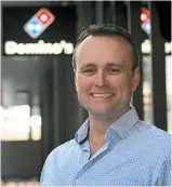  ??  ?? Domino’s New Zealand general manager Scott Bush says a new menu is being rolled out in all New Zealand stores.