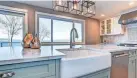  ?? ALA2017BN|DREAMSTIME ?? Apron-front kitchen sinks like this one are popular today especially in farmhouse-style kitchens. These are best incorporat­ed during new constructi­on. Installing them afterward will require some retrofitting.