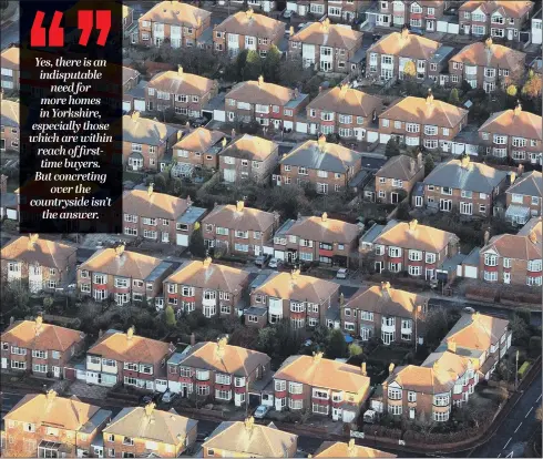 ?? PICTURE: OWEN HUMPHREYS/ PA ?? BRICKS AND MORTAR: Using an algorithm to calculate which parts of Britain are earmarked for 300,000 new homes is a flawed strategy, Andrew Vine says.