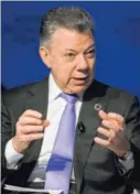  ?? ARCH./AFP ?? El presidente Juan Manuel Santos confirmó la noticia.