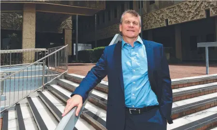  ?? WIDER VIEW: Queensland Law Society president Ken Taylor at the Townsville courts complex. Picture: EVAN MORGAN ??