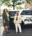  ?? CITY OF TRENTON ?? TPD Director Sheilah Coley and Jeannine Frisby LaRue