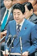  ?? STR / AFP ?? El primer ministro Abe Shinzo