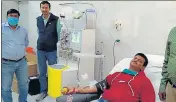  ?? ?? The Apheresis machine being used in the blood bank of SRN Hospital .