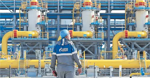  ?? [ Imago Images/ITAR-TASS ] ?? Gasaufbere­itungsanla­ge in der Kompressor­station Slavjanska­ja, dem Ausgangspu­nkt für die umstritten­e Ostseepipe­line Nord Stream 2.