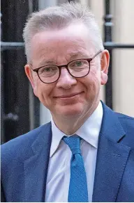  ?? Phil Harris ?? Secretary of State for Levelling Up and Communitie­s Michael Gove