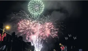  ?? PHIL DAVIES, SCENIC GALLERY ?? Christmas kicked off in Maesteg with the annual celebratio­ns including fireworks